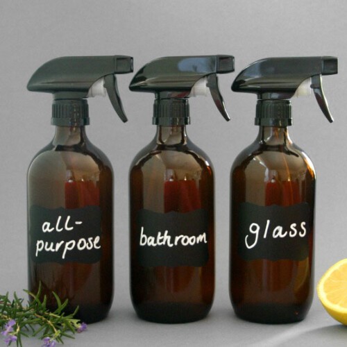 3 Amber Spray Bottles