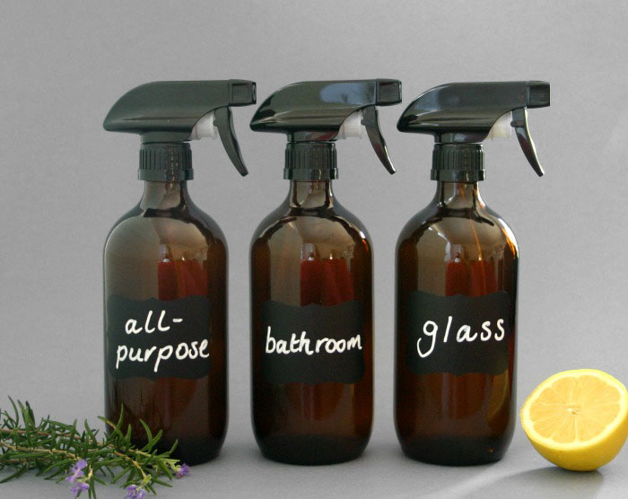 3 Amber Spray Bottles