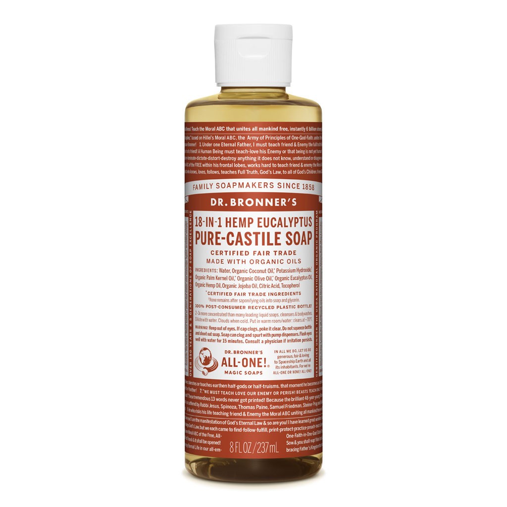 Dr. Bronner’s Pure Castile Liquid Soap – Eucalyptus