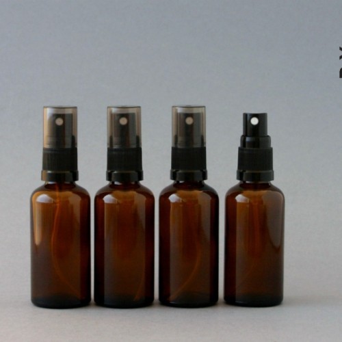 50ml amber glass fine mist spray bottles