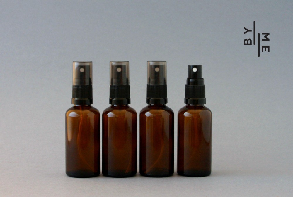 50ml amber glass fine mist spray bottles