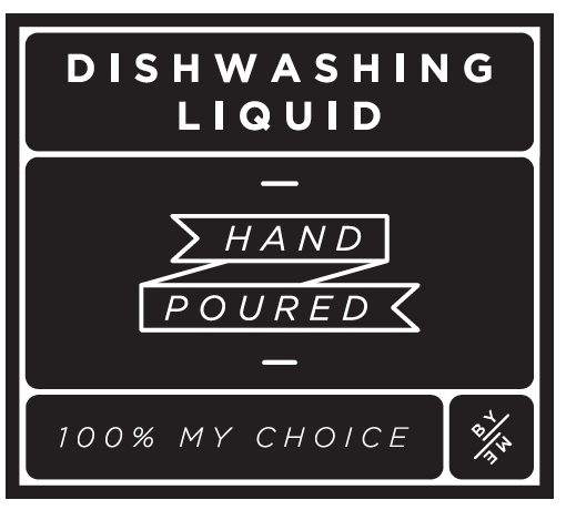 ByMe Dishwashing waterproof label