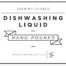ByMe waterproof designer decal - DISHWASHING