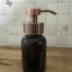 Glass foaming soap dispenser with copper pump