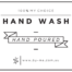 ByMe white designer decal - Hand wash