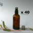 100ml Amber Glass Spray bottles with black fine mist sprayer (BULK 35 PACK – FREE SHIPPING)