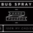 Mini Black Bug Spray Decal