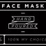 Mini Black Face Mask Decal