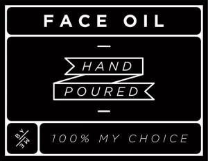 Mini Black Face Oil Decal