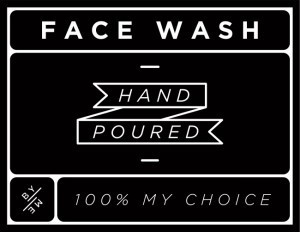 Mini Black Face Wash Decal