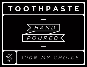 MINI Black Toothpaste Decal