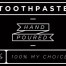 MINI Black Toothpaste Decal