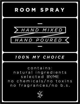 Medium Black Room Spray Decal