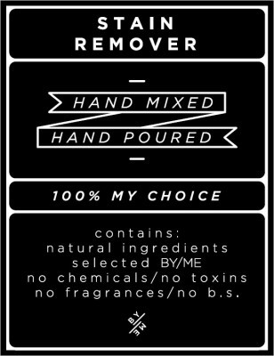 Medium Black Stain Remover Decal