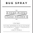 Medium White Bug Spray Decal