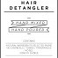 Medium White Hair Detangler Decal