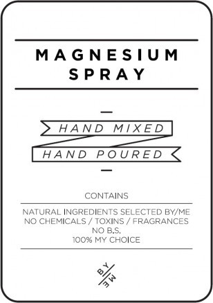 Medium White Magnesium Spray Decal