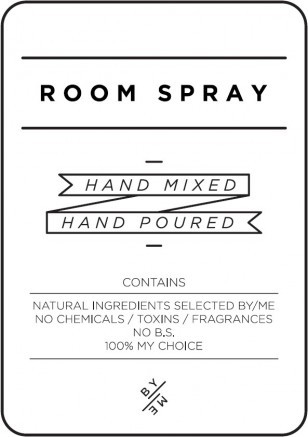 Medium White Room Spray Decal