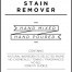Medium White Stain Remover Decal