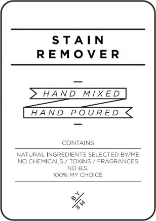 Medium White Stain Remover Decal