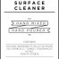 Medium White Surface Cleaner Decal