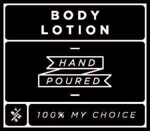 Mini Black Body Lotion Decal