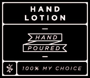 Mini Black Hand Lotion Decal