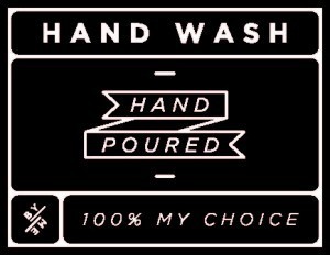 Mini Black Hand Wash Decal