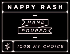 Mini Black Nappy Rash Decal