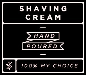 Mini Black Shaving Cream Decal