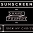 Mini Black Sunscreen Decal