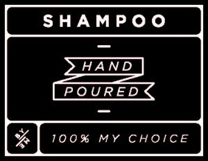 Mini Black Shampoo Decal