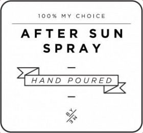 Mini White After Sun Spray Decal