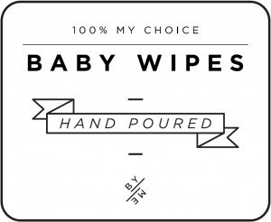 Mini White Baby Wipes Decal