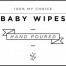 Mini White Baby Wipes Decal