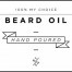Mini White Beard Oil Decal