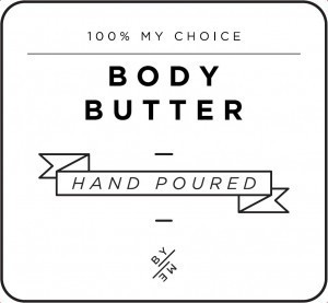 Mini White Body Butter Decal