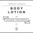 Mini White Body Lotion Decal