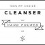 Mini White Cleanser Decal