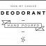 Mini White Deodorant Decal