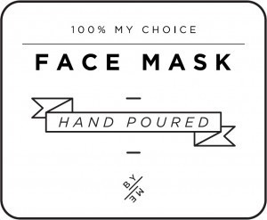 Mini White Face Mask Decal