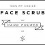 Mini White Face Scrub Decal
