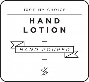 Mini White Hand Lotion Decal