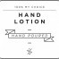 Mini White Hand Lotion Decal