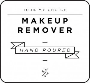 Mini White Makeup Remover Decal