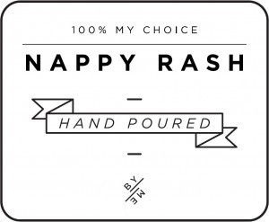 Mini White Nappy Rash Decal