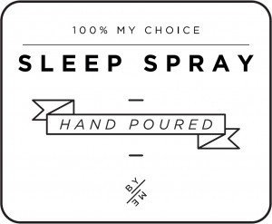 Mini White Sleep Spray Decal