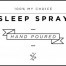 Mini White Sleep Spray Decal