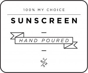 Mini White Sunscreen Decal