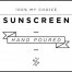 Mini White Sunscreen Decal